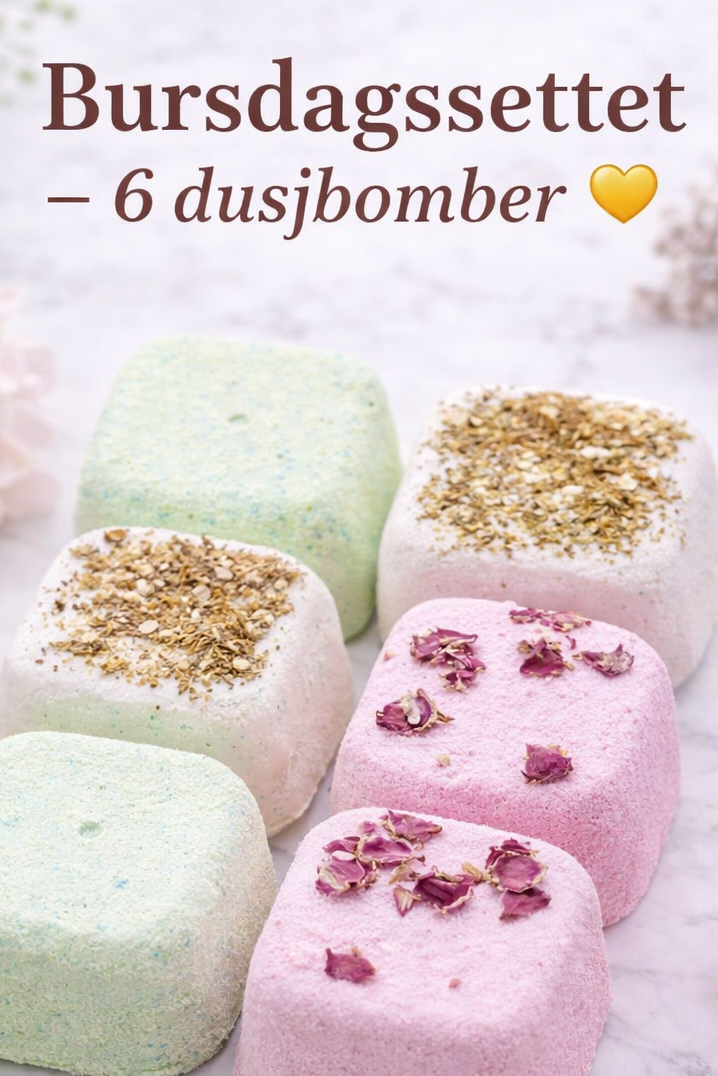 Bursdagstilbud - Levia 10 år -Dusjbomber 6 stk