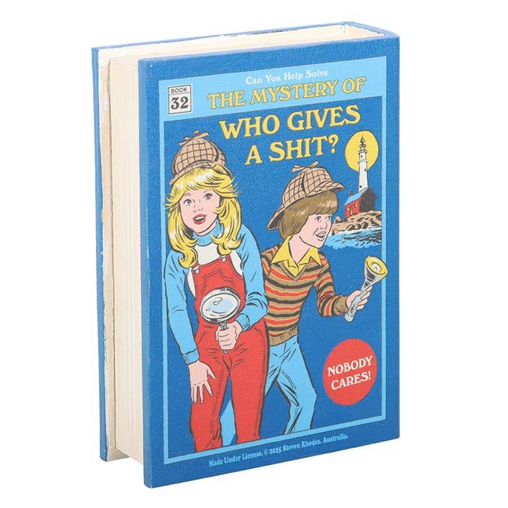 Who Gives a Shit Book-Shaped Storage Box by Steven Rhodes
