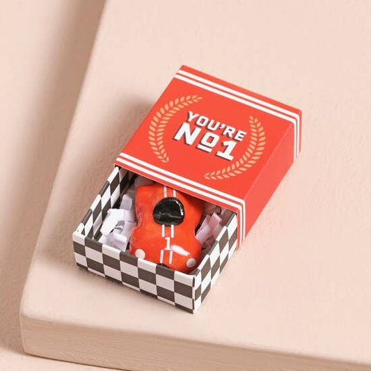 Tiny Matchbox Ceramic Token: Racing Car
