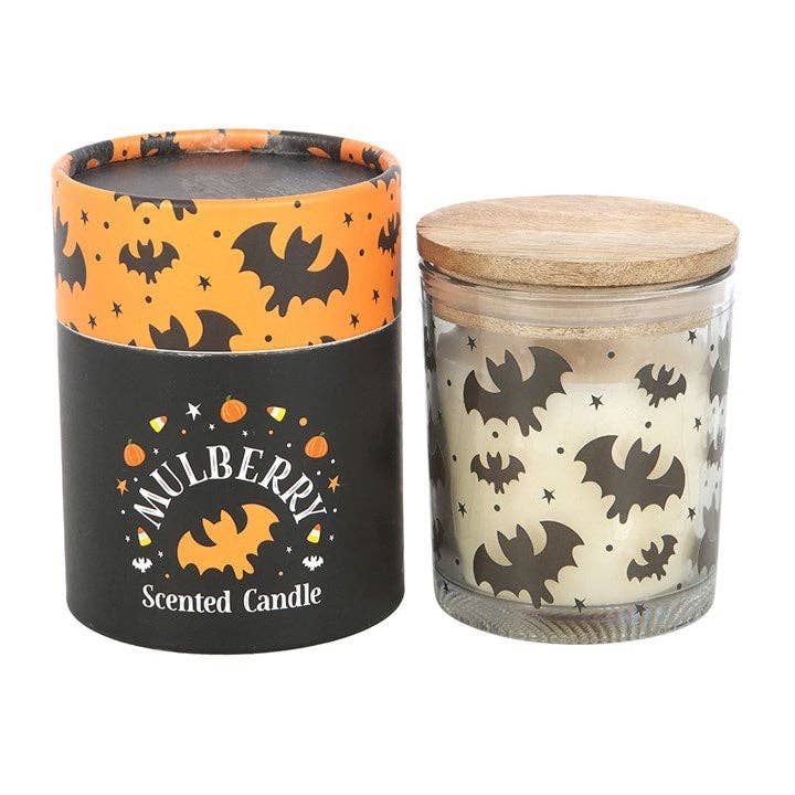 Halloween Bat Print Mulberry Lys