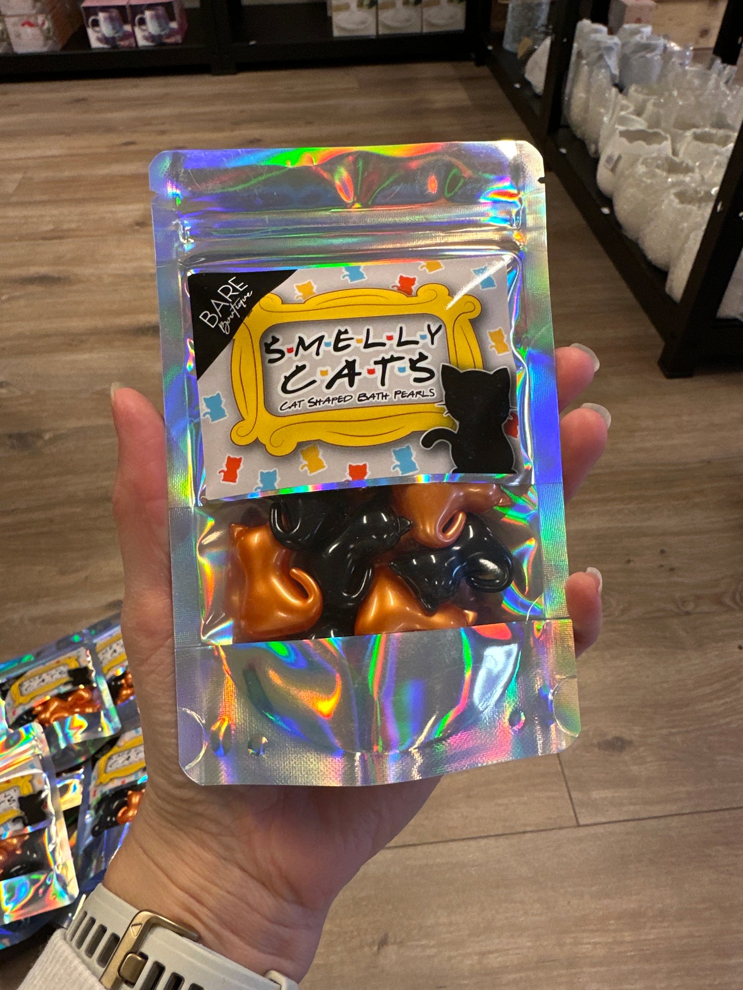 Badeperler Smelly Cats m/Jordbær og Fersken