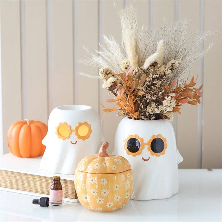 Groovy Floral Pumpkin Duftbrenner