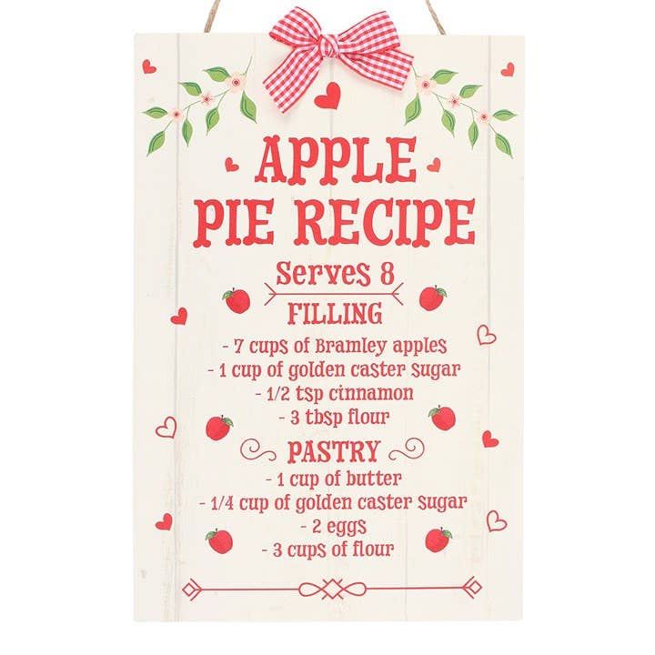 Apple Pie Recipe Skilt