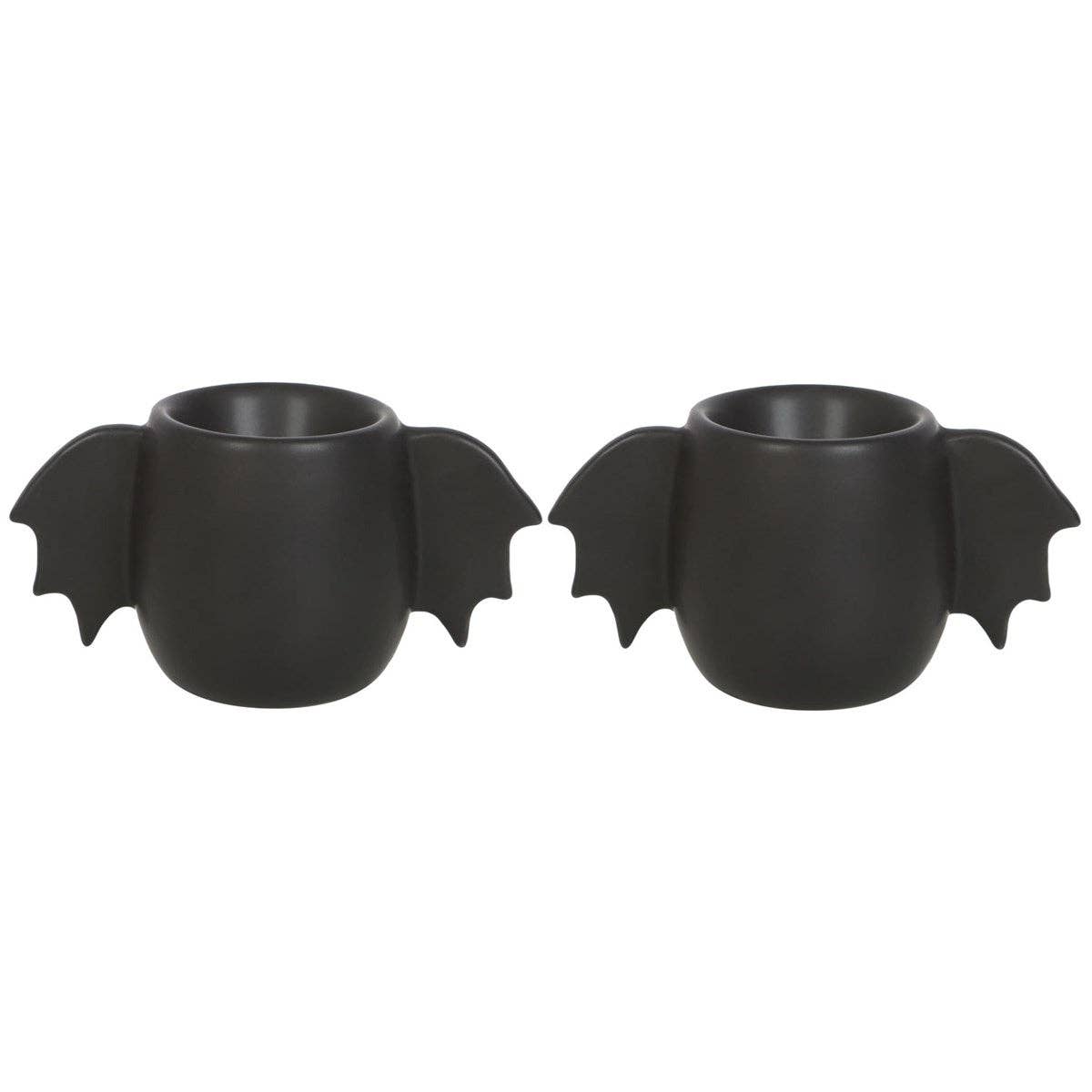 Gothic Bat Wing Halloween Eggekopp sett