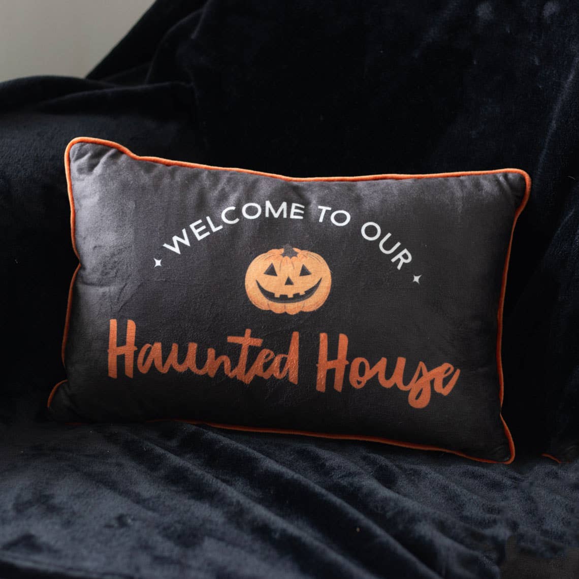 40cm Rektangulær Halloween Haunted House Pute
