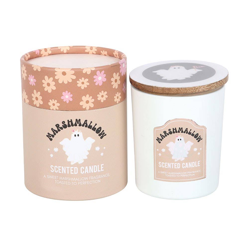 Ghost Toasted Marshmallow Halloween Candle