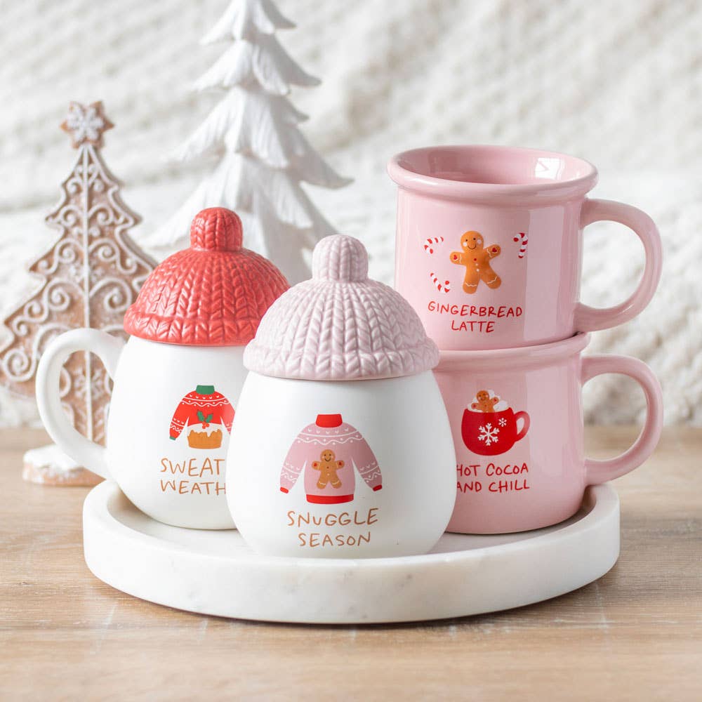 Pink Gingerbread Latte Christmas Krus
