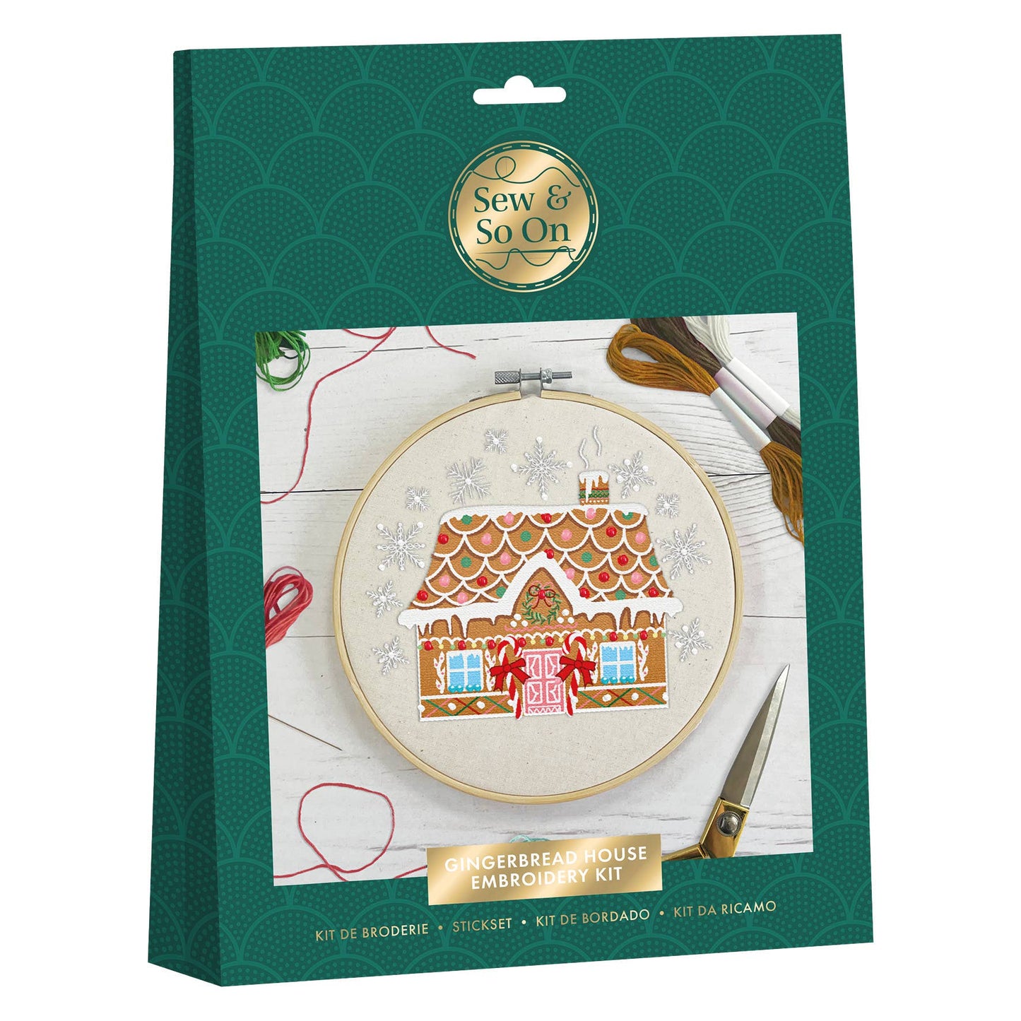 BRODERI-KIT – Pepperkakehus fra SEW & SO ON 🎄🧵