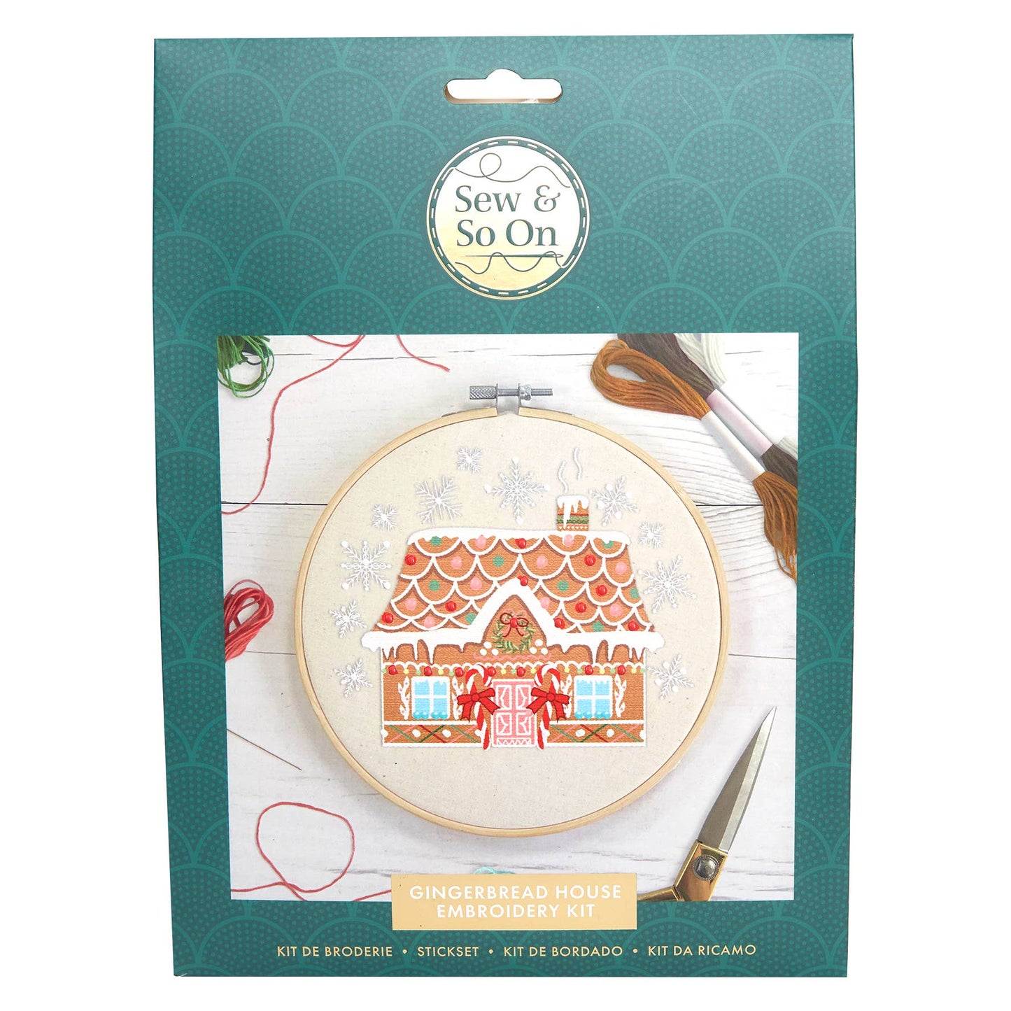 BRODERI-KIT – Pepperkakehus fra SEW & SO ON 🎄🧵