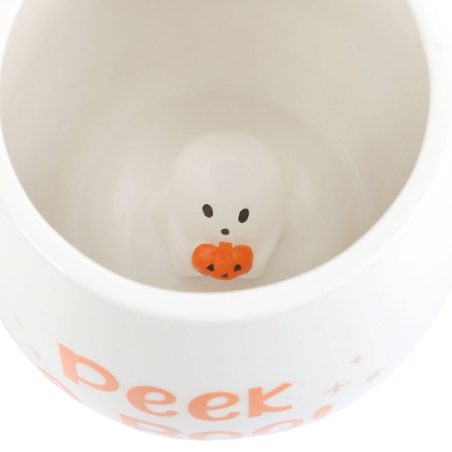 Peekaboo Ghost Rounded Halloween Krus