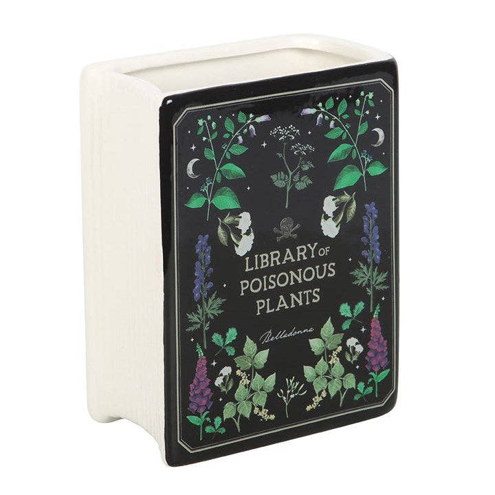 Poisonous Plants Gothic Botanical Book Vase