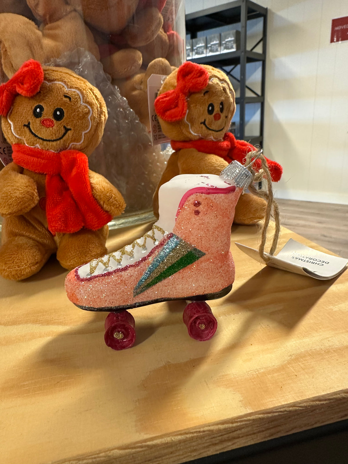 Retro Rollerskate Julekule