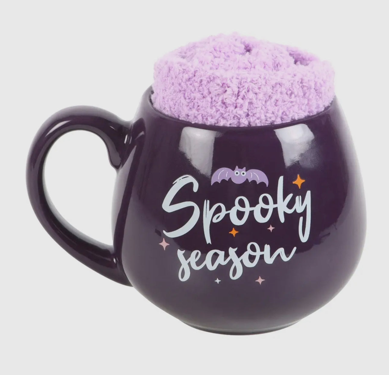 Spooky Season Gavesett m/ kopp og Fluffy Sokker