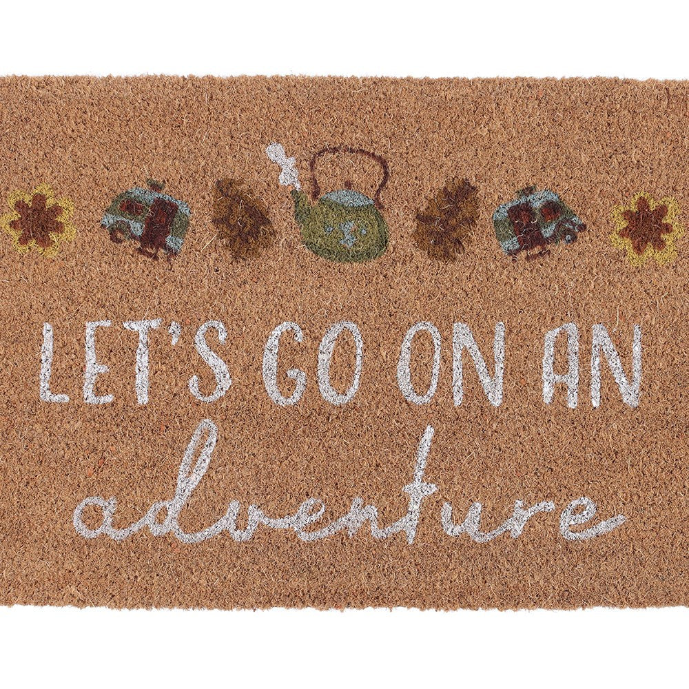Dørmatte i kokos – "Let's Go on an Adventure"