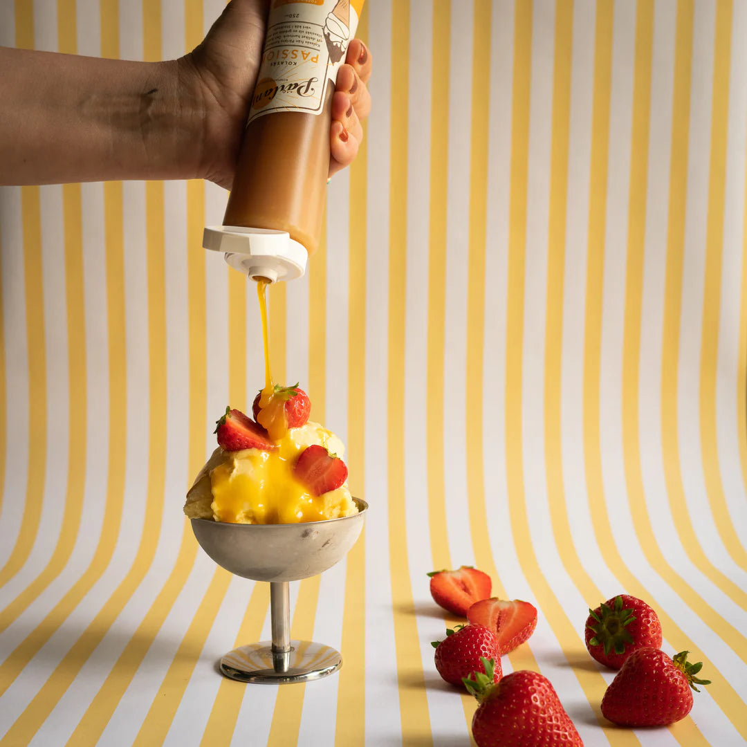 Passionfruit - Karamellsaus - Squeeze flaske