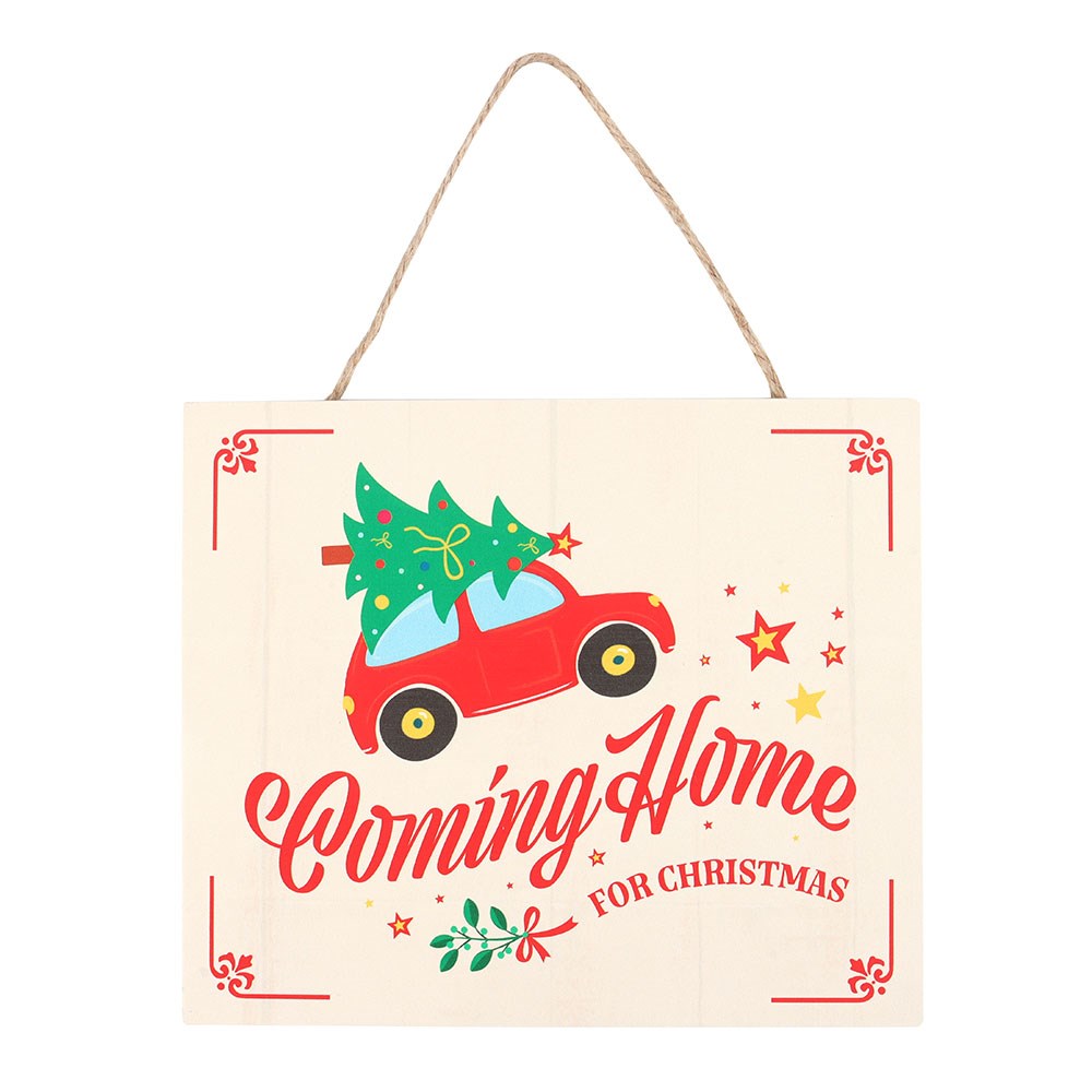 Hengende Skilt – Coming Home for Christmas