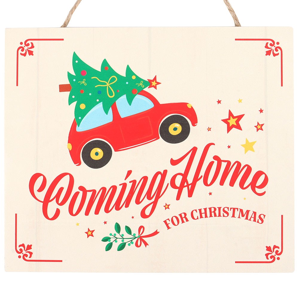 Hengende Skilt – Coming Home for Christmas