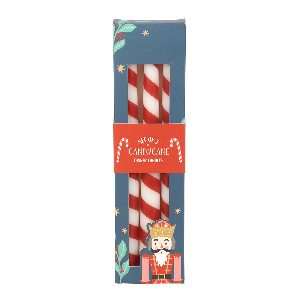 Set of 3 Candy Cane – Stakelys 🍬🕯️