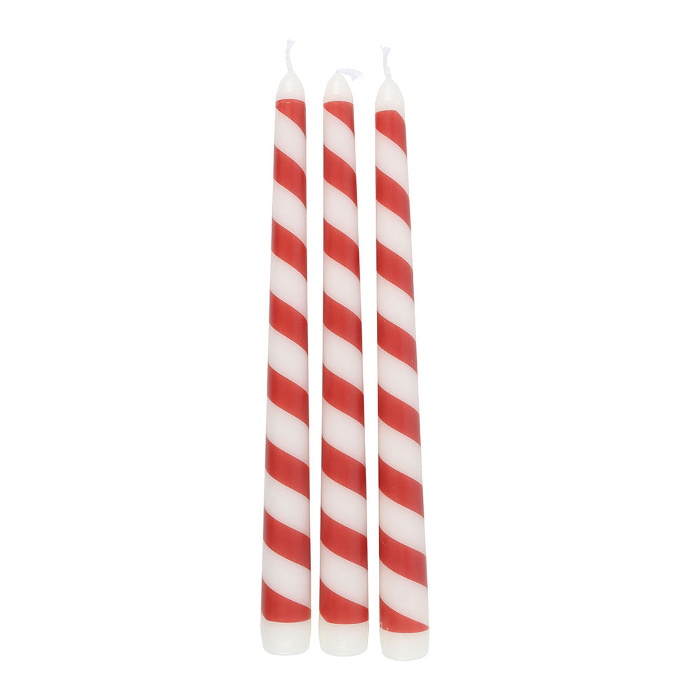 Set of 3 Candy Cane – Stakelys 🍬🕯️