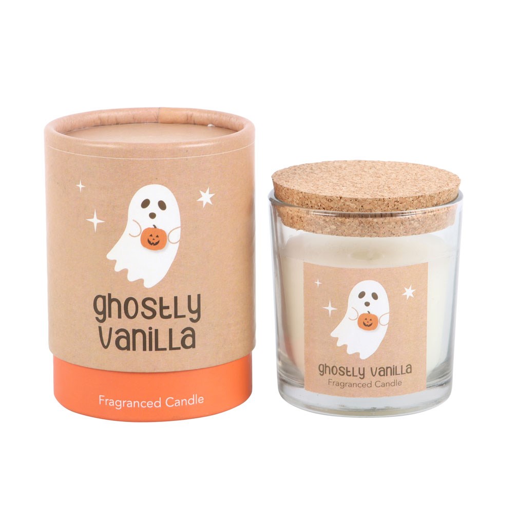 Ghostly Vanilla duftlys - på vei inn
