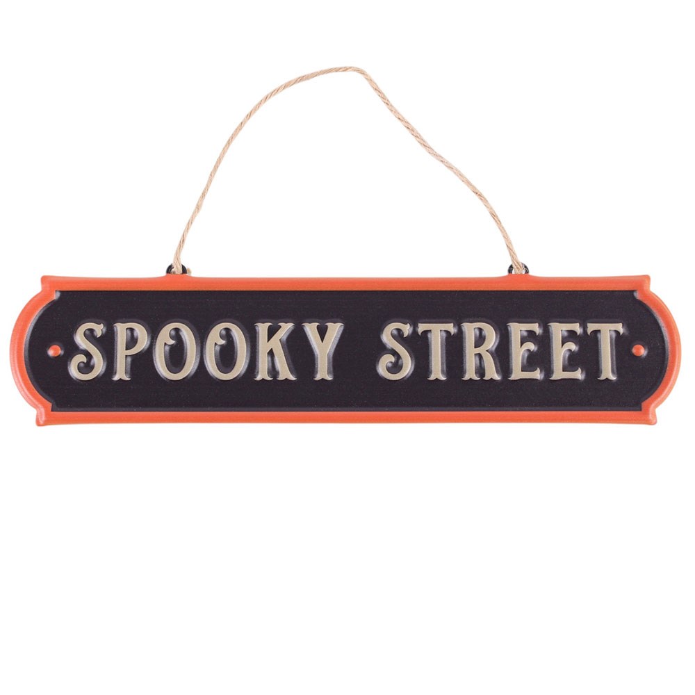 Spooky Street Metallskilt