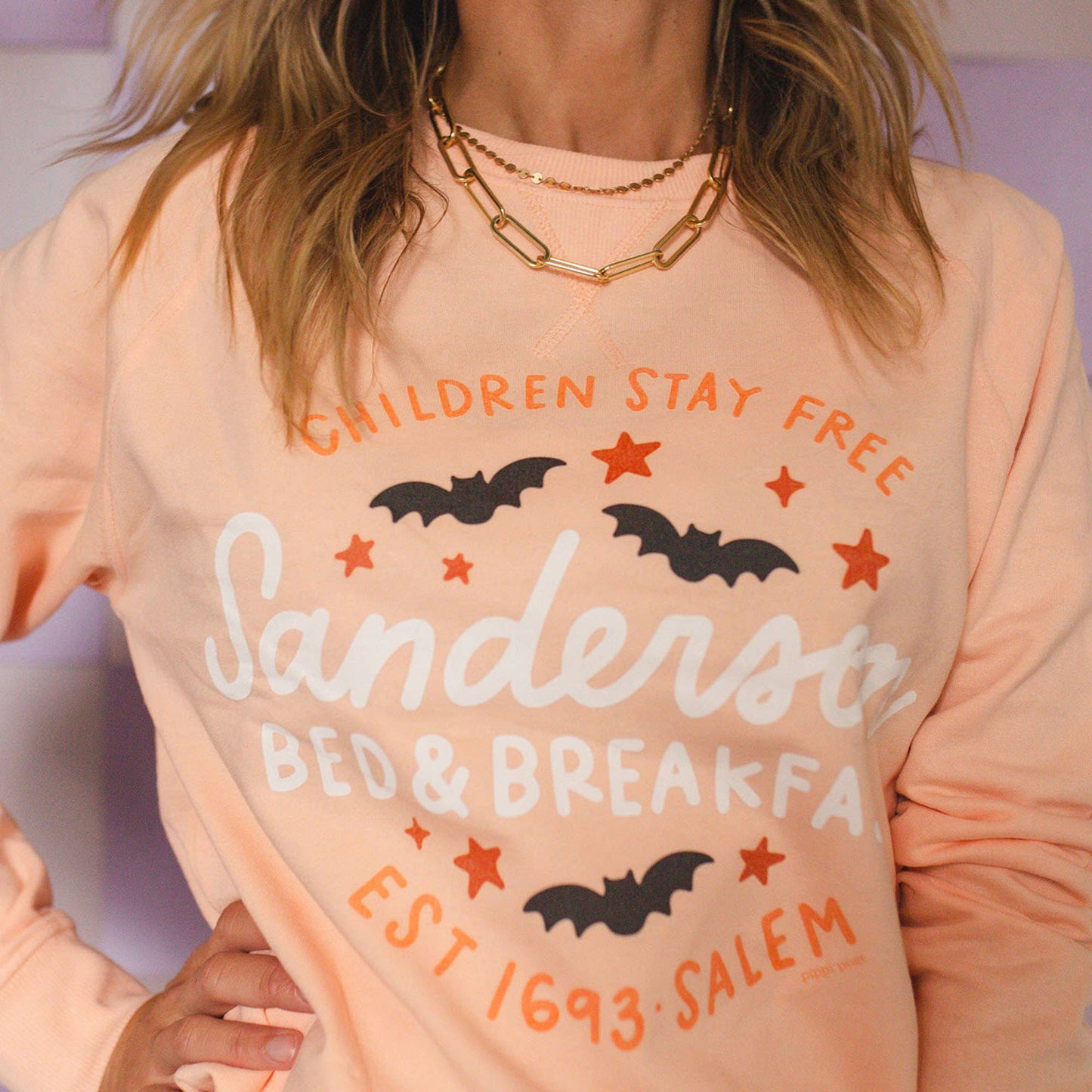 Sanderson B&B Sweatshirt Genser - Peach