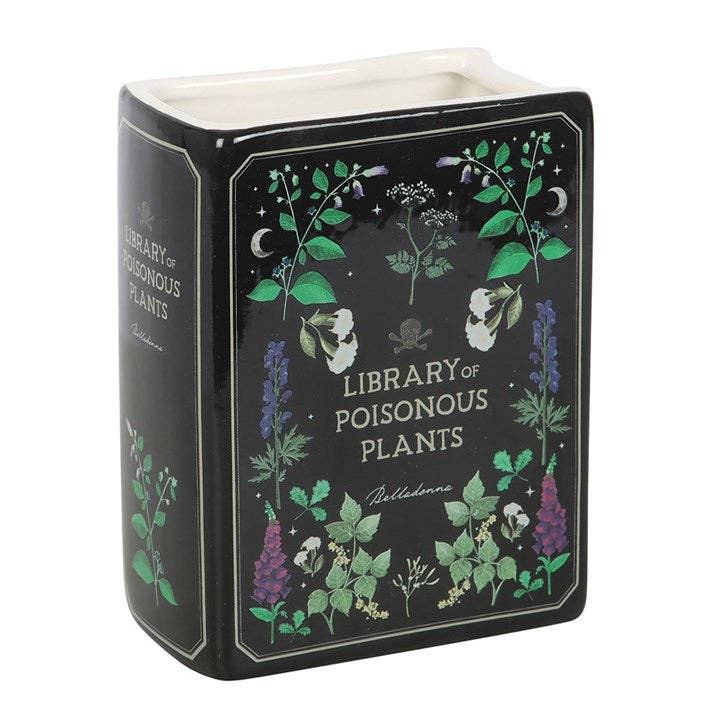Poisonous Plants Gothic Botanical Book Vase