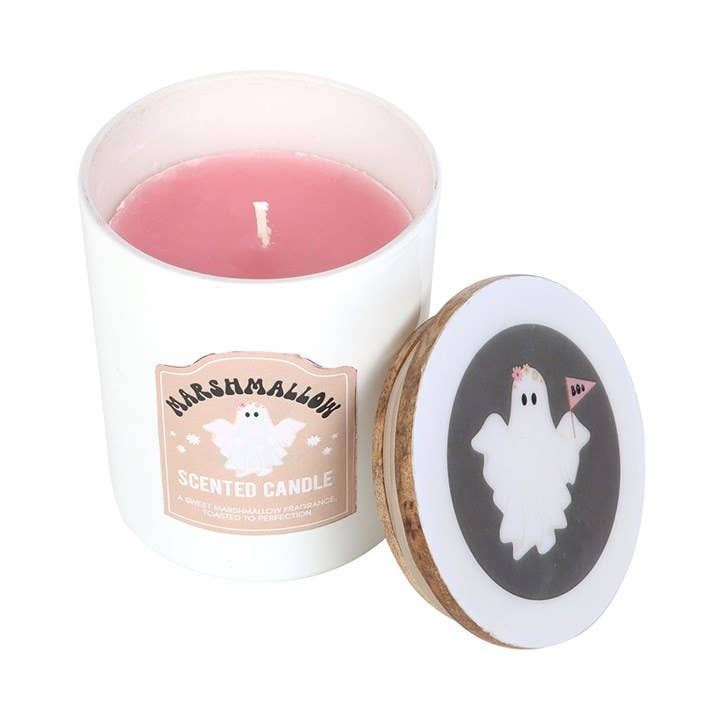 Ghost Toasted Marshmallow Halloween Candle