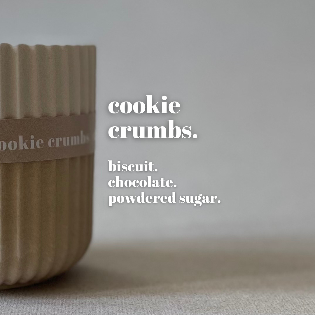 Cookie Crumbs Stoneware Soy Wax Candle / Scandi Inspired