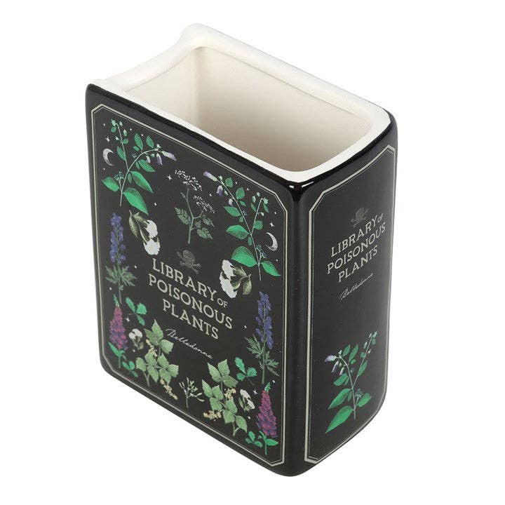 Poisonous Plants Gothic Botanical Book Vase
