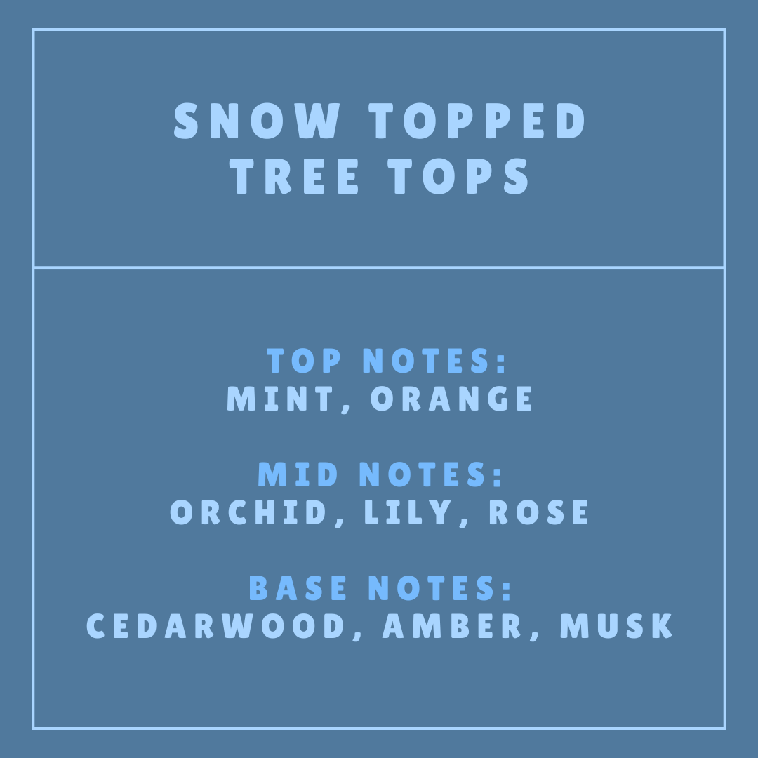 Snow Topped Tree Tops Duftvoks