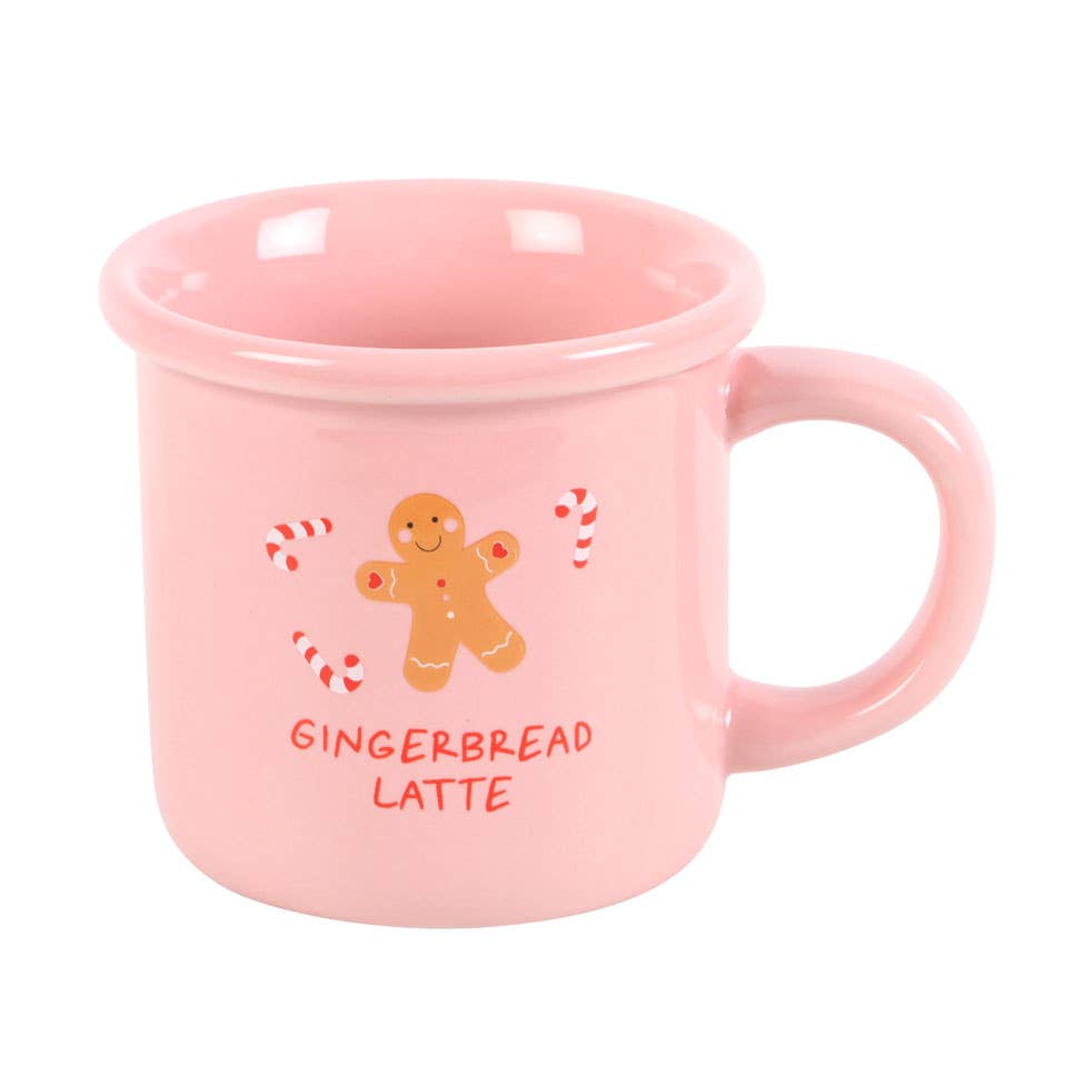 Pink Gingerbread Latte Christmas Krus