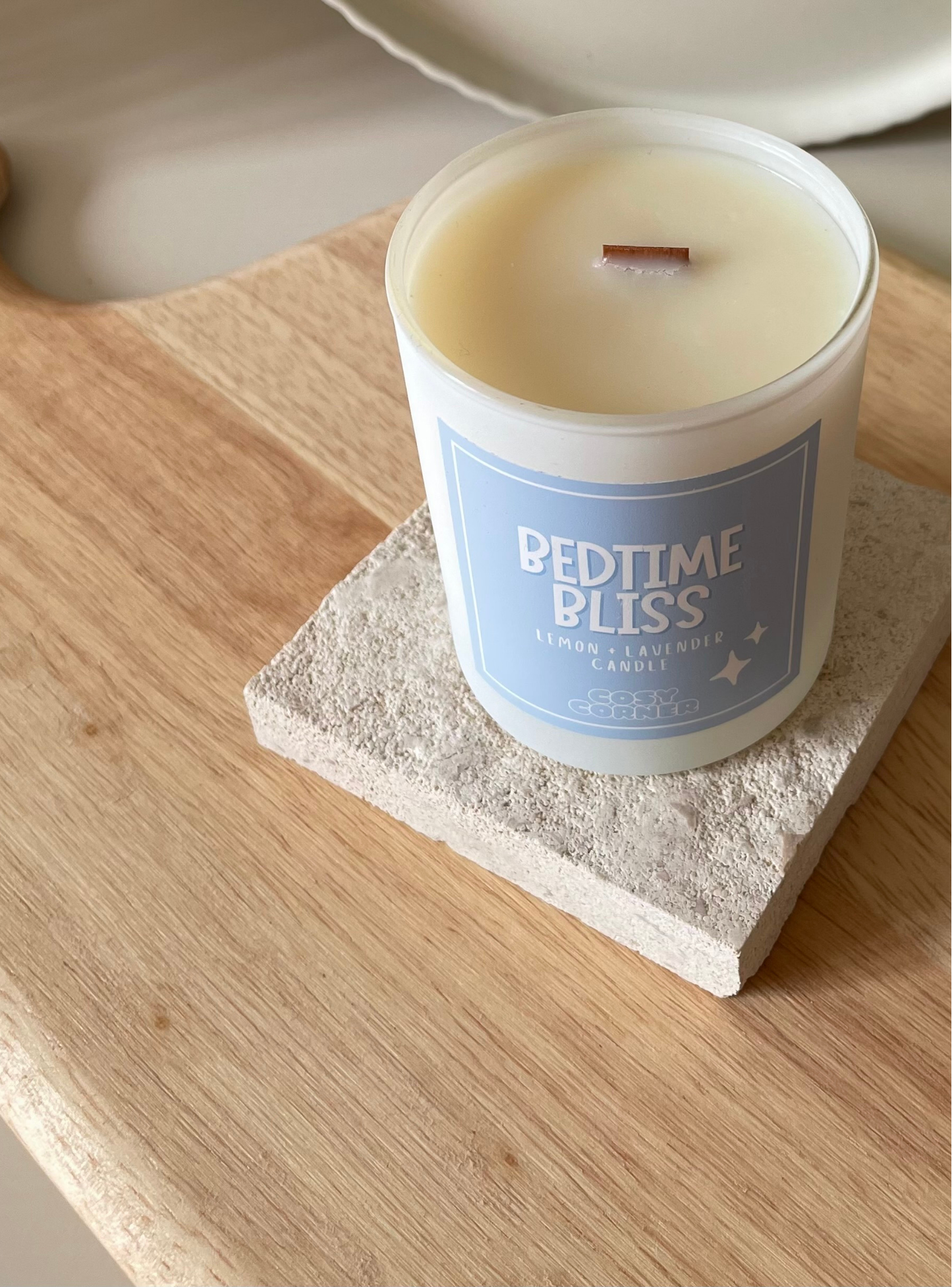 Bedtime Bliss - Lemon & Lavender Scented Calming Candle