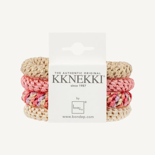 KKNEKKI - Rosa/beige 4pk