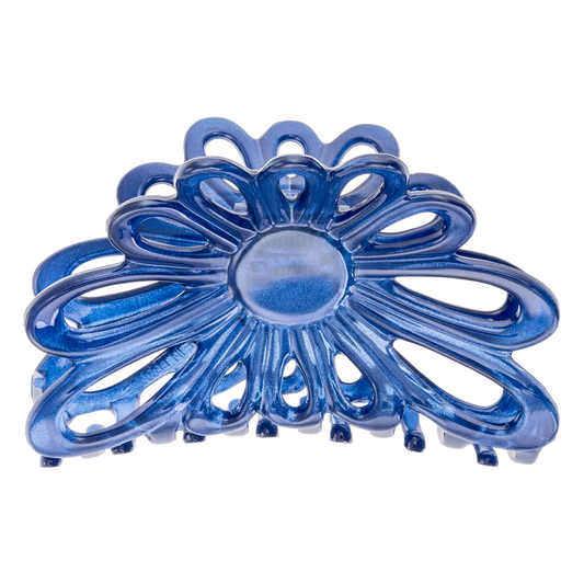 Flower Hårklemme 8CM Navy