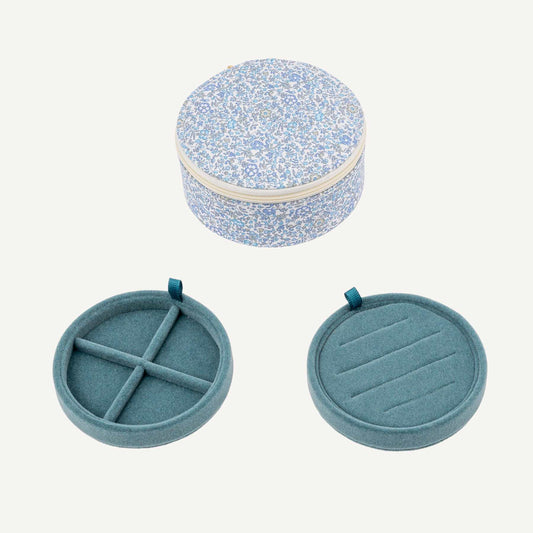 Jewelry box round mw Liberty Katie and Millie Light Blue