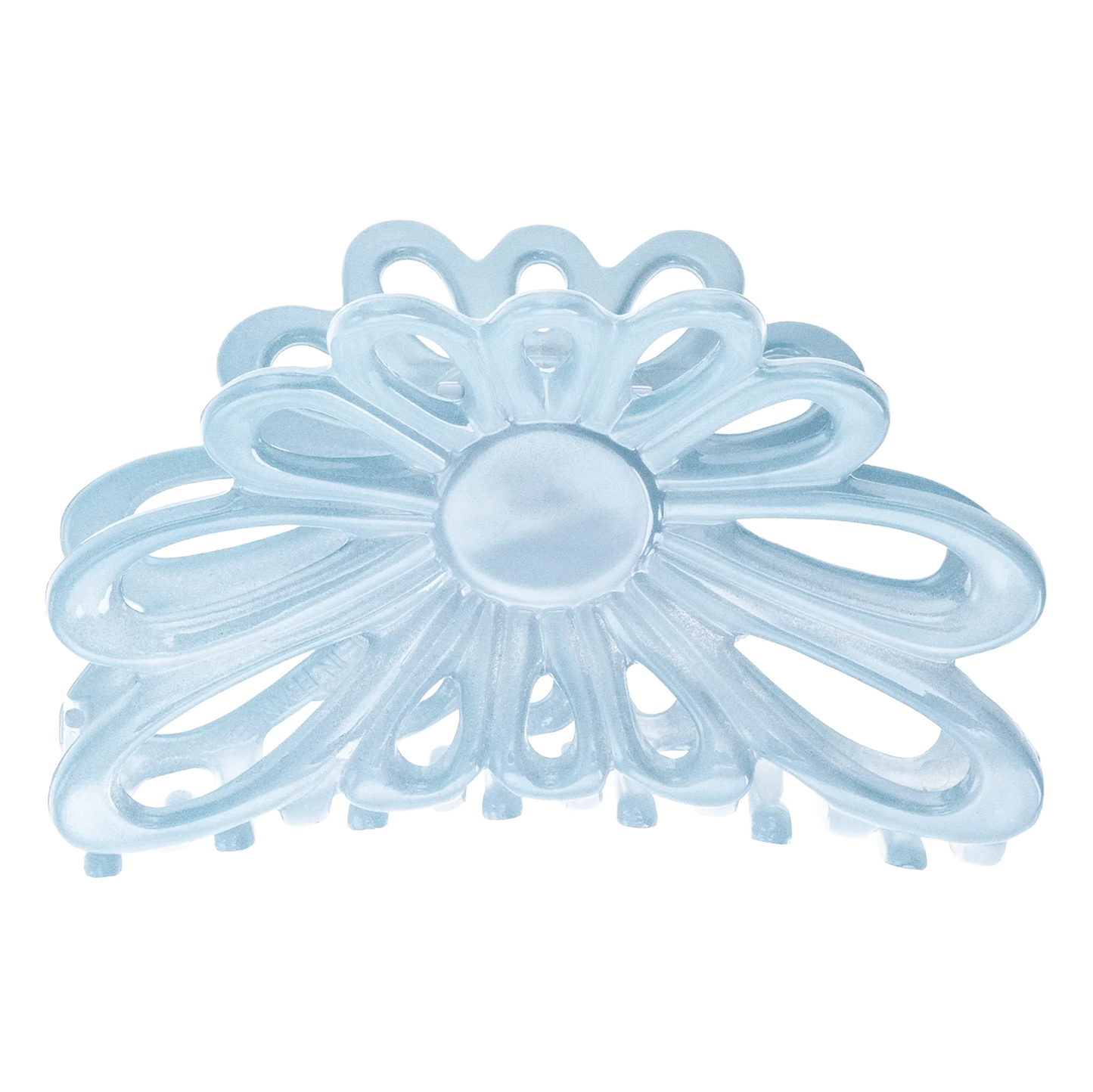Flower Hårklemme 8cm Light Blue