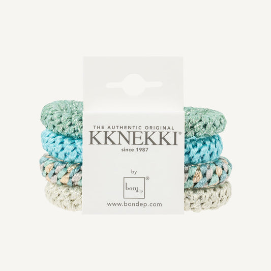 KKNEKKI - Azur/blåtoner 4pk med strikker