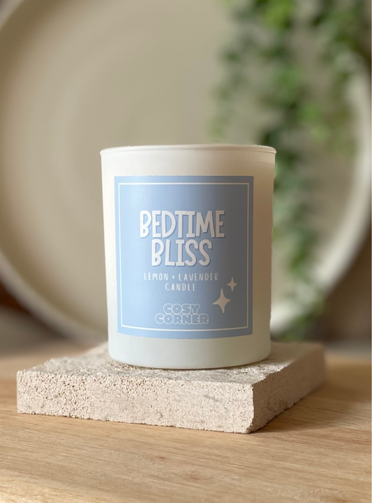 Bedtime Bliss - Lemon & Lavender Scented Calming Candle
