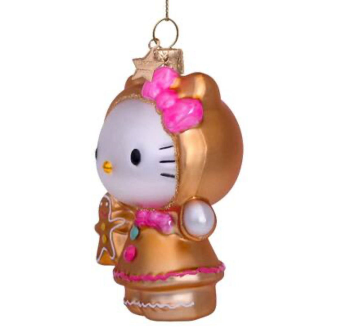 Hello Kitty Julekule med Pepperkakedrakt