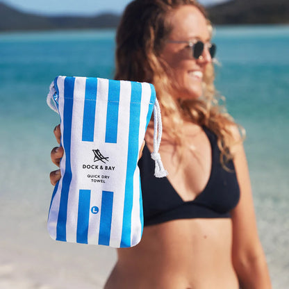Dock&Bay Quick Dry Towel – Bondi Blue