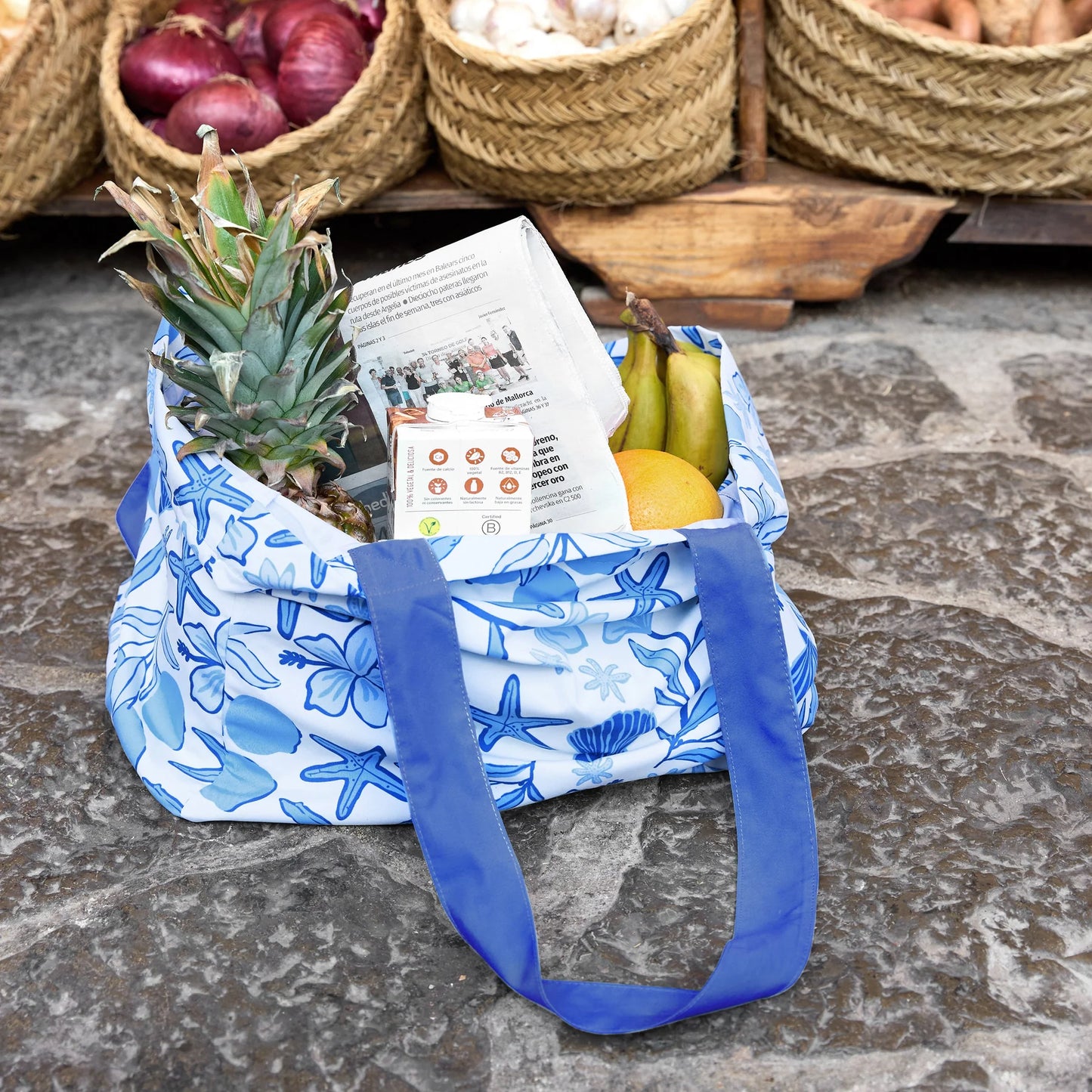Dock & Bay Wavy Baby Tote Bag – strandveske i resirkulert materiale