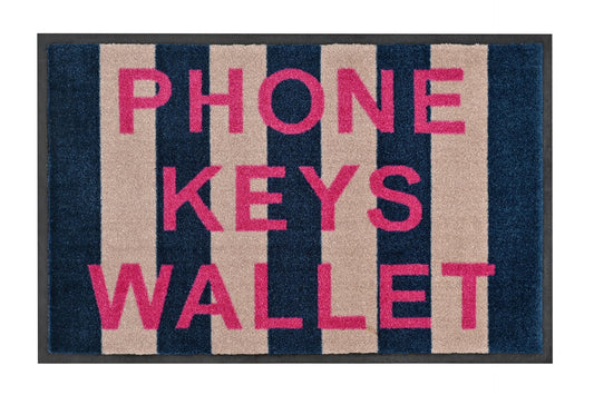 Dørmatte – “Phone Keys Wallet”