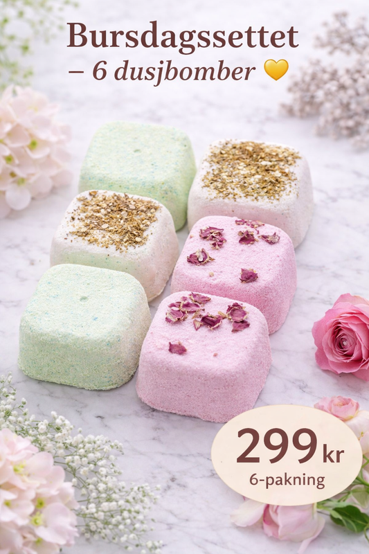 Bursdagstilbud - Levia 10 år -Dusjbomber 6 stk