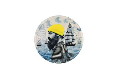 Rundt Dekorbrett “Sailor” M