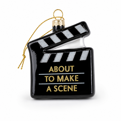 About To Make A Scene - Clapboard - Ornament, Holiday Gift