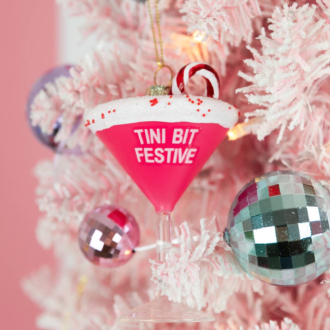 Tini Bit Festive – Julekule med martiniglass