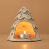 White Christmas Tree Tealight Holder.