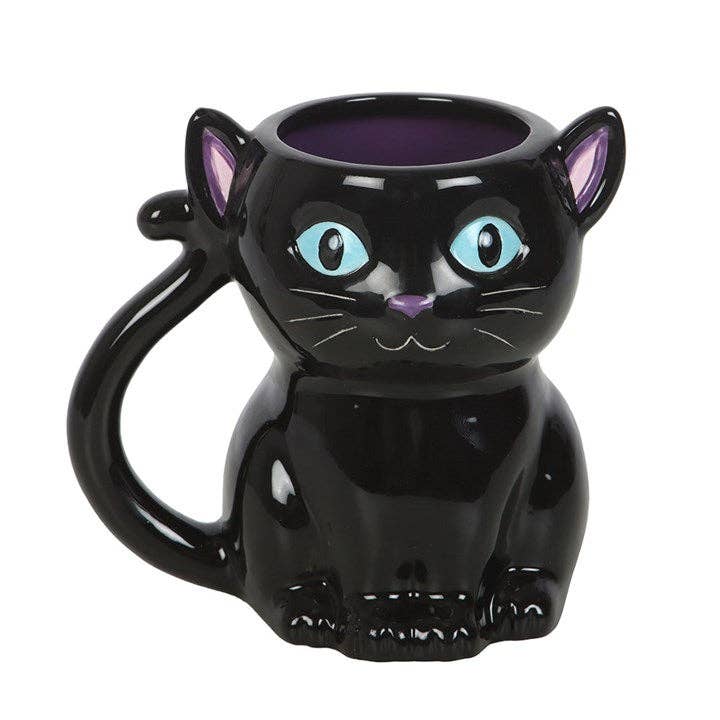 Cute and Creepy Gothic Black Cat Halloween Krus