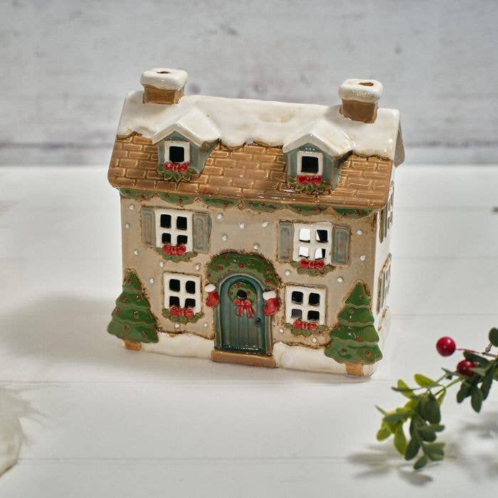Holly Cottage lyslykt i steingods
